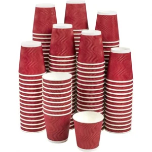 disposable paper cup and 1kg flour paper bag packaging image 1