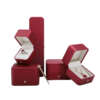 wholesale PU leather jewelry gift box for necklace earrings ring view 6