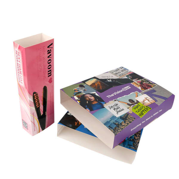 custom scarf paper box sleeve printed logo card packaging - print detail view