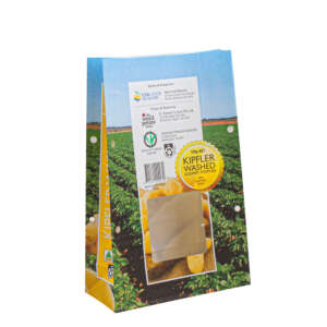 Custom biodegradable kraft SOS bread bag for snacks, restaurants, coffee, cookies, bread and eco food packaging
