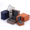 elegant PU leather jewelry packaging box for ring necklace bracelet view 2