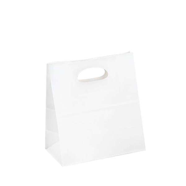 Printed disposable takeaway gift paper bag for branded paper packaging