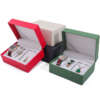 PU leather wooden travel watch gift box with custom logo display - gift packaging
