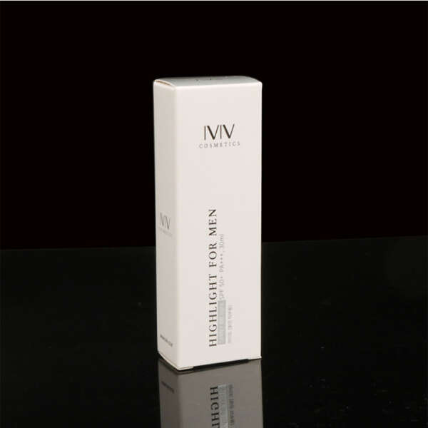 custom printed makeup product cardboard box with insert - front view