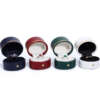 portable PU leather travel jewelry organizer box view 3