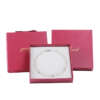 luxury cardboard paper sleeve jewelry box with ribbon - custom logo option