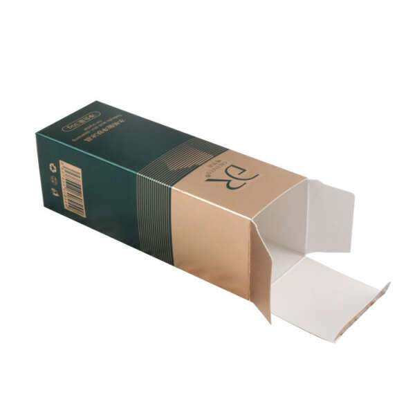 eco friendly custom logo foldable skin care paper box - open display view