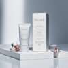 recycled paper skin care set lotion brush packaging box - print detail view