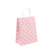 small jewelry kraft gift bag with handles and logo view 1