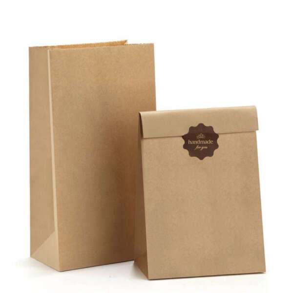 multiwall brown kraft paper multiwall brown kraft shopper bag with logo printing detail