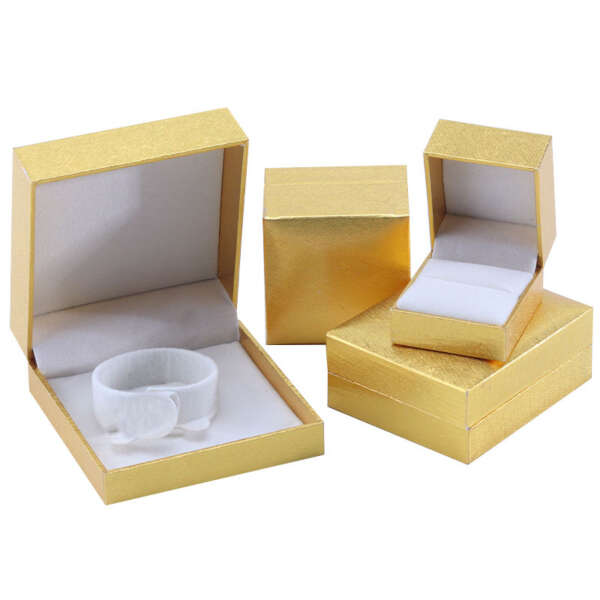 Custom earrings necklace ring box with fitted insert
