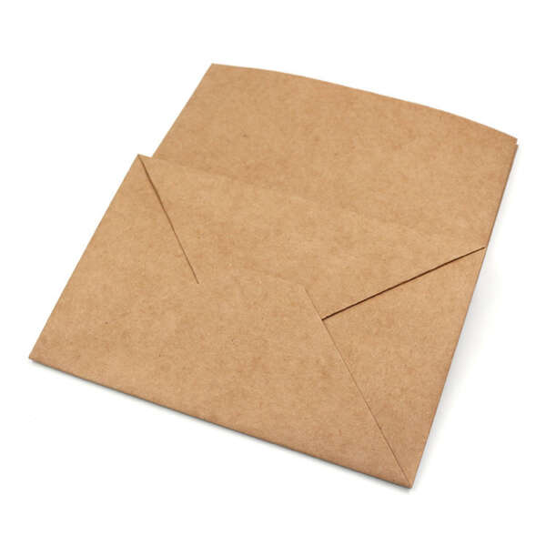 biodegradable nude kraft flat bottom coffee bean paper bag without handle image 3
