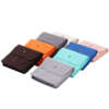 Open necklace ring pouch showing protective sponge insert