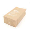 thin brown kraft take out food bag production sample with export carton support