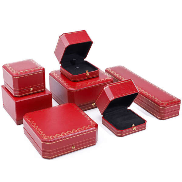 luxury paper jewelry gift box for bracelet earrings necklace ring - custom logo option