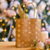 Custom matt finish art paper gift bag for Christmas gifts, jewelry, candy, small presents and retail gift packaging