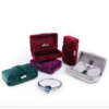 Luxury jewelry packaging box with custom logo detail