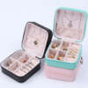 square zipper jewelry box for earrings necklace pendant ring - custom logo option
