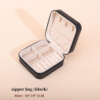 leather travel jewelry storage box for stud earrings necklace ring set - custom logo option