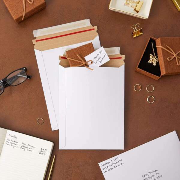 kraft paper mailing bag rigid flat mailer for apparel view 6