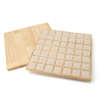 beige solid wood 49 position ring storage display tray view 2