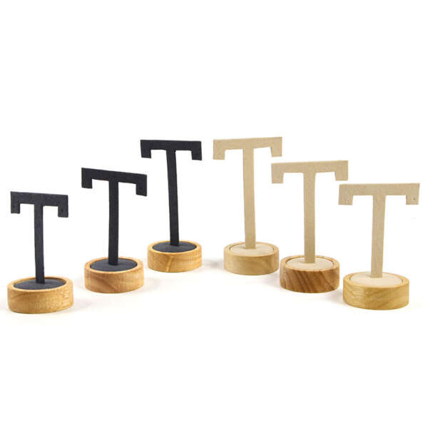 Wood jewelry display props for stud earring sets