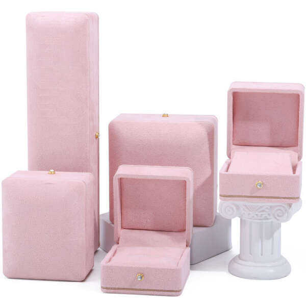 luxury custom logo jewelry packaging box for bracelet necklace ring - retail display