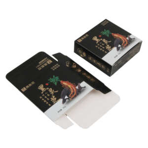 custom printed folding paper carton packaging - open display view