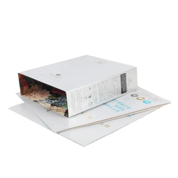 rectangle custom printed cardboard sleeve box packaging - print detail view