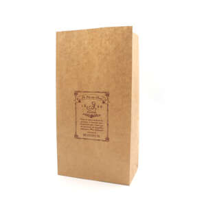 Custom recycled brown grocery paper bag for grocery stores, takeaway, shopping and budget retail packaging