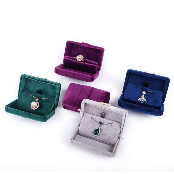 Luxury purple jewelry box for bracelet necklace ring