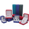 PU leather jewelry organizer box for bracelet necklace earrings ring - product presentation