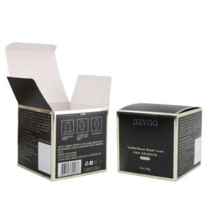 colorful custom skin care face cream paper box - front view