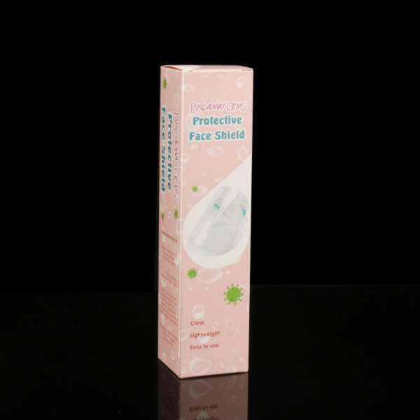 printed lotion cosmetic cardboard paper packaging box - open display view