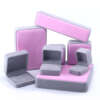 high-grade ring jewelry box for necklace stud earrings bracelet - custom logo option