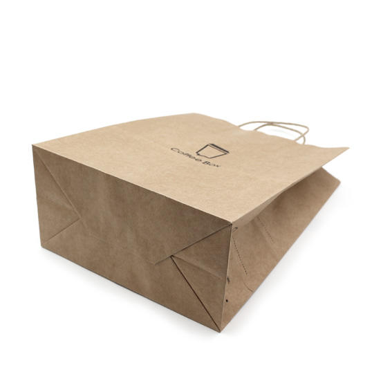 small reusable coffee paper bag with custom logo printing view 3