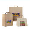 recycled wide base brown kraft supermarket grocery packaging bag image 3