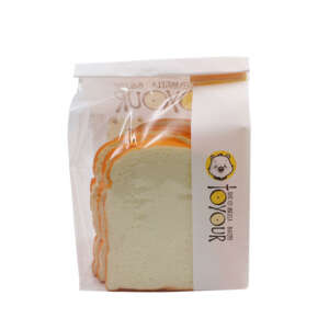 wholesale kraft toast bread paper bag for bakery food packaging - front view