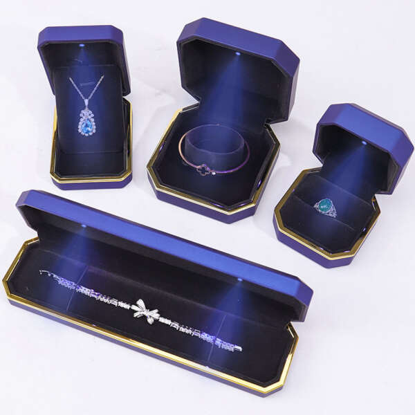 custom painted jewelry packaging box for bracelet earrings necklace ring - retail display
