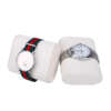 custom logo wooden watch box with pillow jewelry packaging - custom logo option