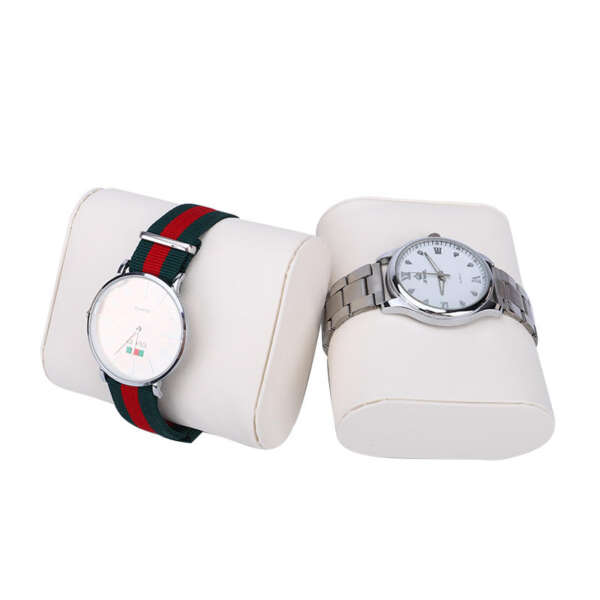 custom logo wooden watch box with pillow jewelry packaging - custom logo option