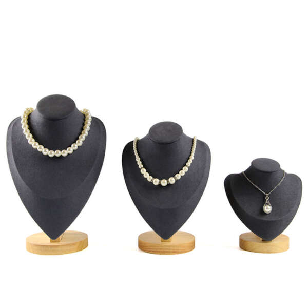 High end necklace display prop for jewelry counters