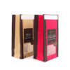 brown kraft chips snack paper bag with window and flexo print view 1