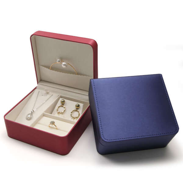 travel jewelry storage gift box for rings earrings necklaces view 1