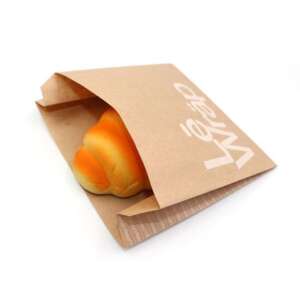 Custom food grade cracker packaging paper bag for crackers, snacks, bakery products and food grade retail packaging