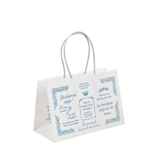 printed brown kraft grocery paper bag for business promotion view 1