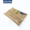 tin tie brown kraft window bag showing tin tie closure, window display and custom printed logo options