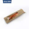 Custom tin tie brown kraft window bag for coffee, tea, nuts, bakery products and resealable food packaging
