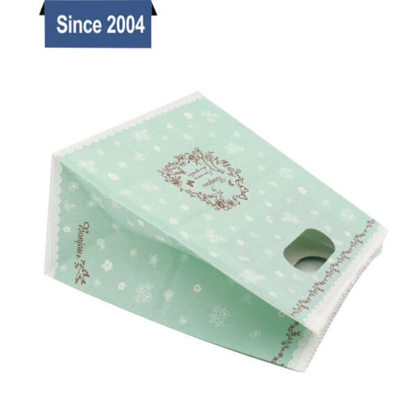 colorful Christmas paper shopping bag with custom handles - custom logo option