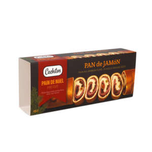 custom printed curly bread food paper sleeve packaging - front view